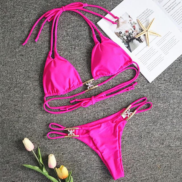 Bikini Jewelled Rhinestones Luxury Diamond Bikini Women Swimwear